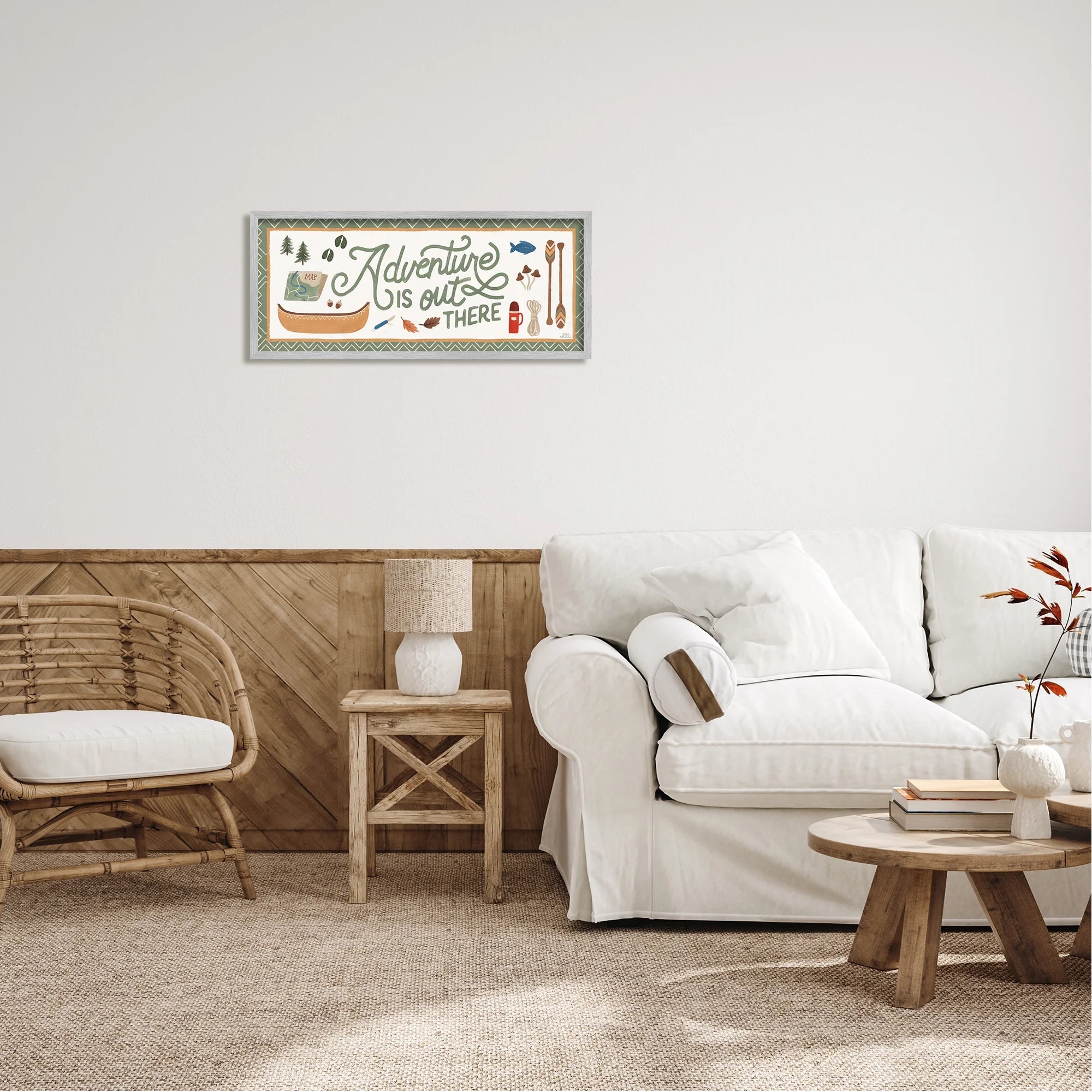 Autumn Cabin Theme Calligraphy Sign, 30 x 13 M578