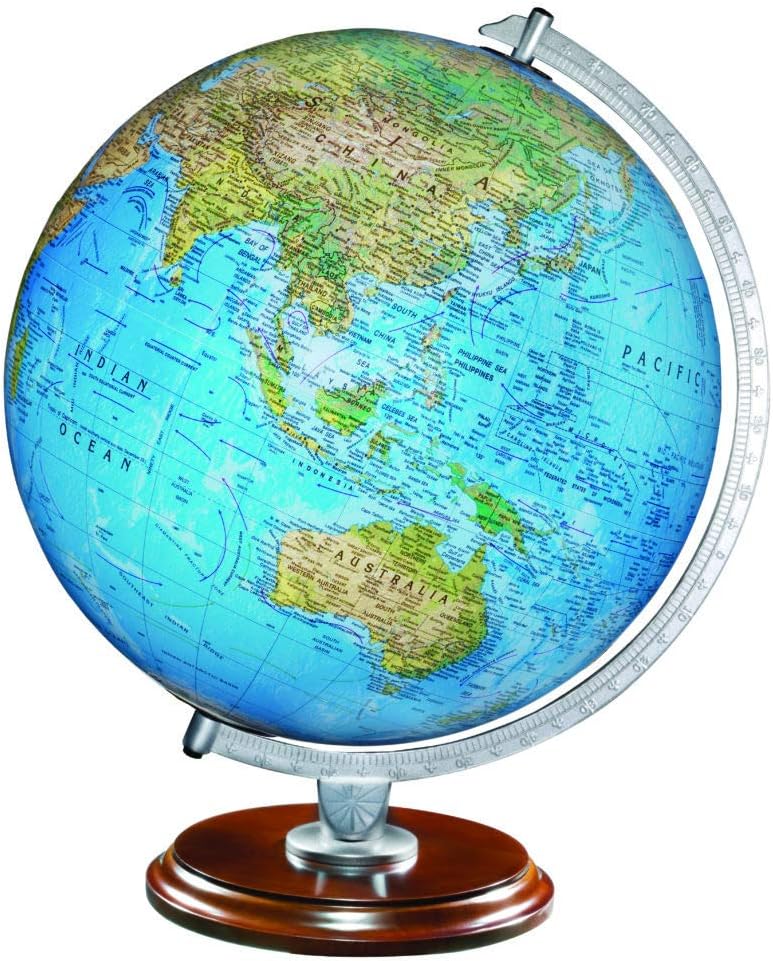 12 inch Illuminated Topographical Political Globe L79150