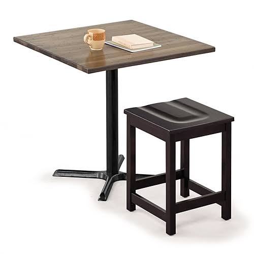 Solid Wood Counter Height Stool Black Cherry Finish S5739
