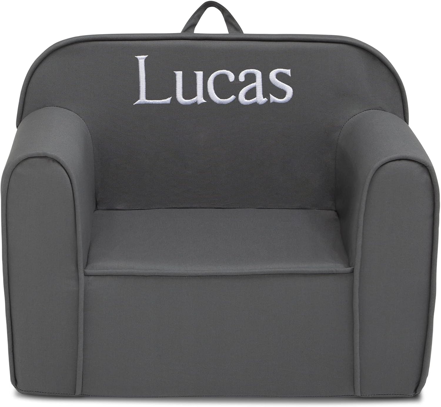 1 Seater Foam Toddler Couch with Removable Cover, Pink and White U36143