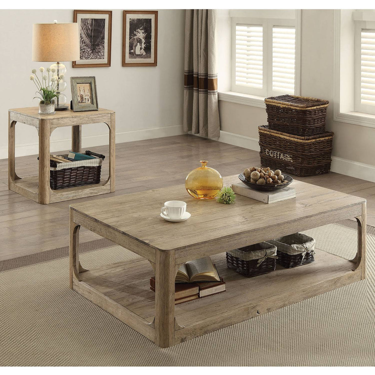 Natural Oak End Table S677356