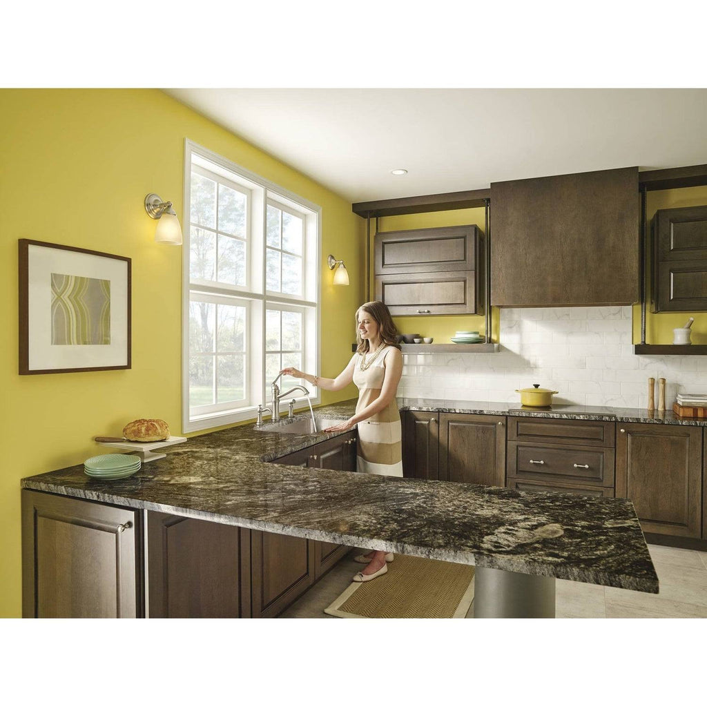 Matte Black High-Arc Single Handle Kitchen Faucet with Side X9777