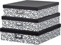 Decorative Storage Cardboard Boxes with Lids, Set of 3 Y786575