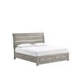 King Bed with Storage in Gray O8829
