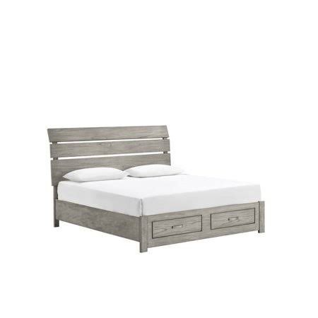 King Bed with Storage in Gray O8829