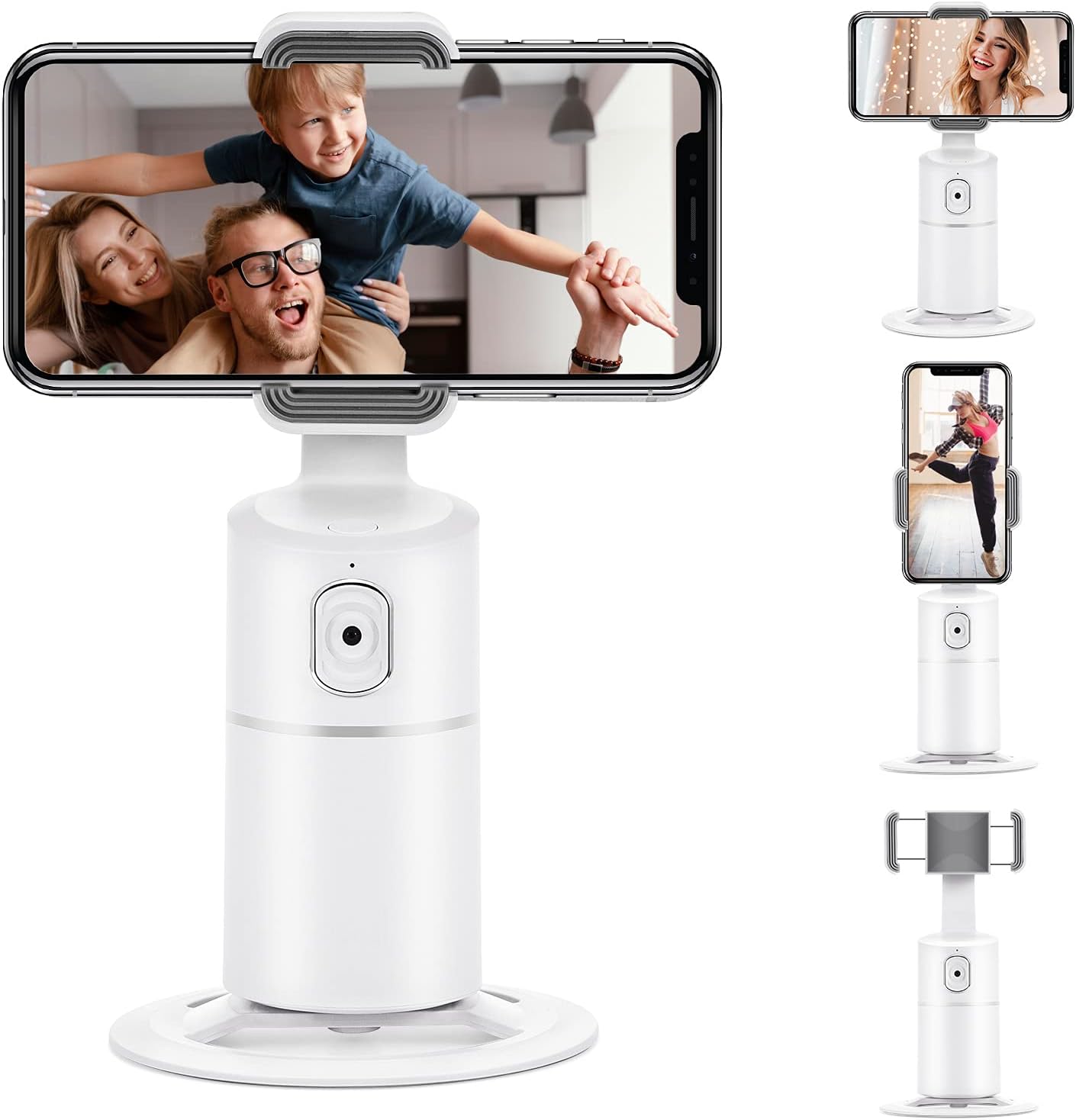360° Rotation Auto Face Tracking Phone Tripod with Rechargeable Battery D638