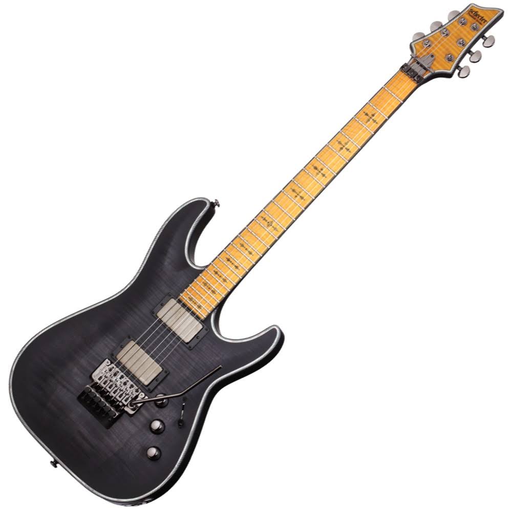 See-Thru Black Satin Electric Guitar O3556