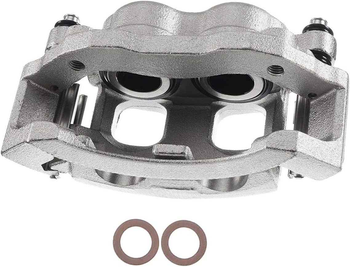 Disc Brake Caliper Assembly with Bracket Front Left Driver Side Pack of 2 R2569
