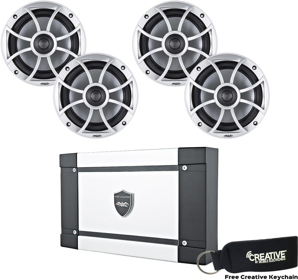 Marine Speaker Package with Amplifier and 6.5" Speakers G598082