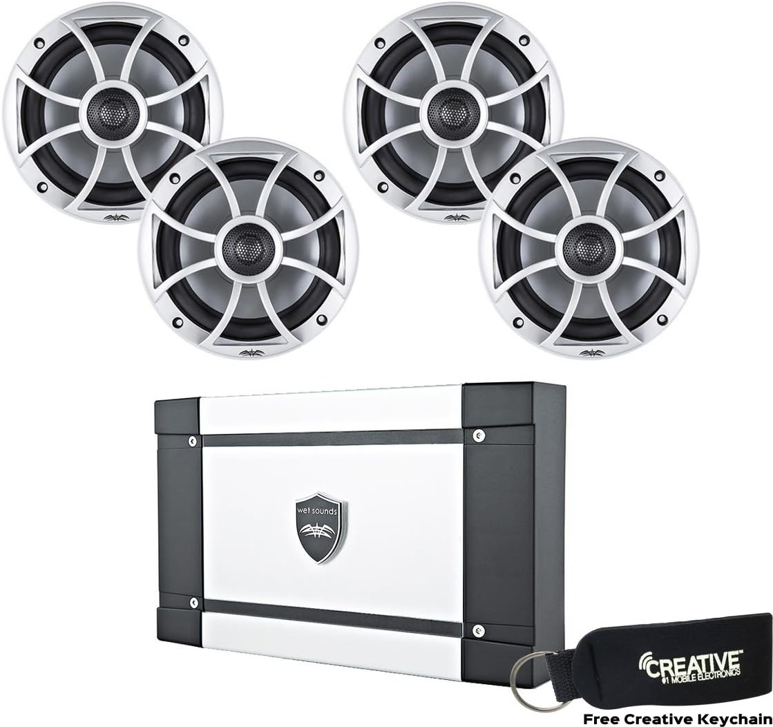Marine Speaker Package with Amplifier and 6.5" Speakers G598082