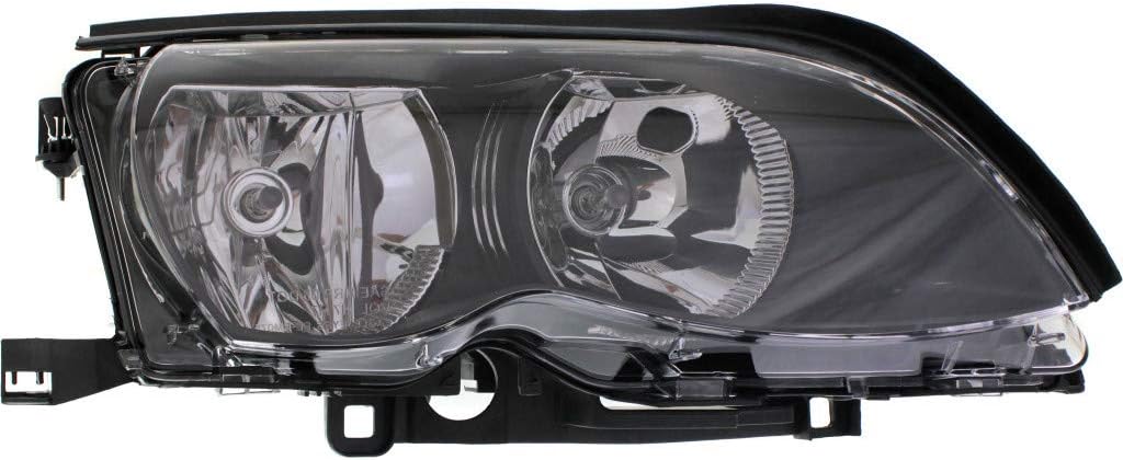 Passenger Side Halogen Headlight Assembly with Bulbs J430