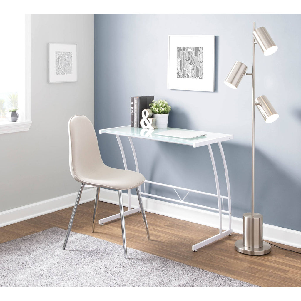 Cream Velvet Pebble Chair Set of 2 C529