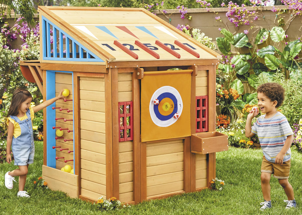 5-in-1 Wooden Game House N60204