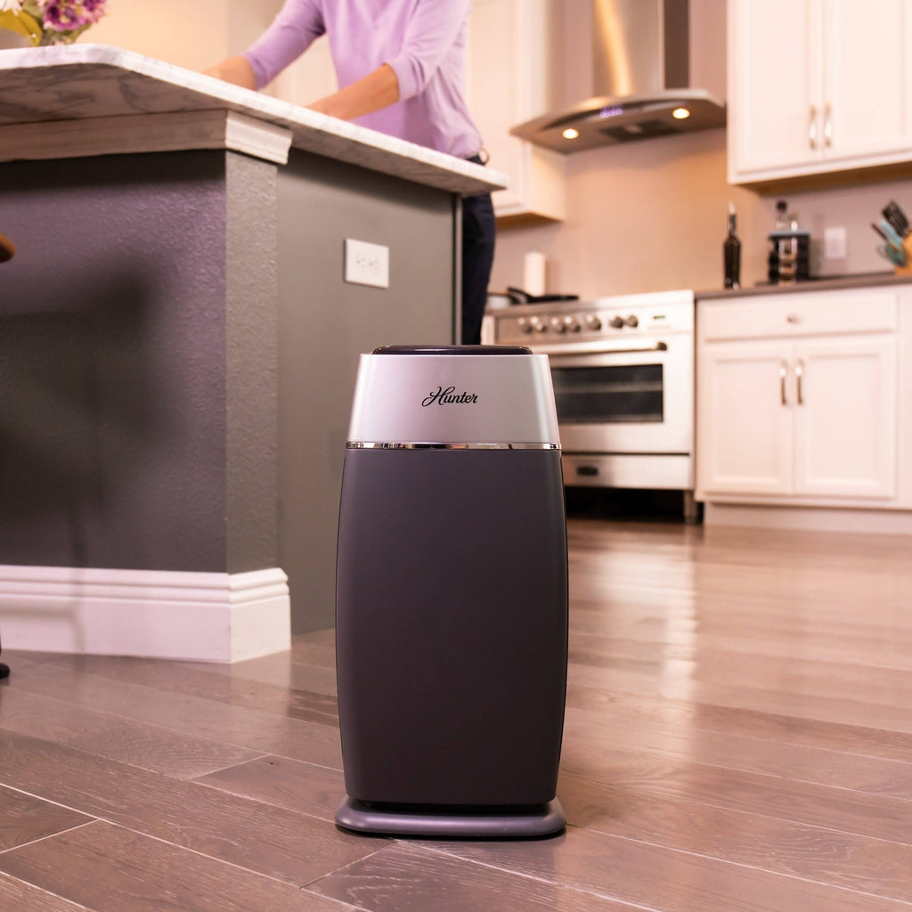 Black/Silver HEPA Tower Air Purifier F2064