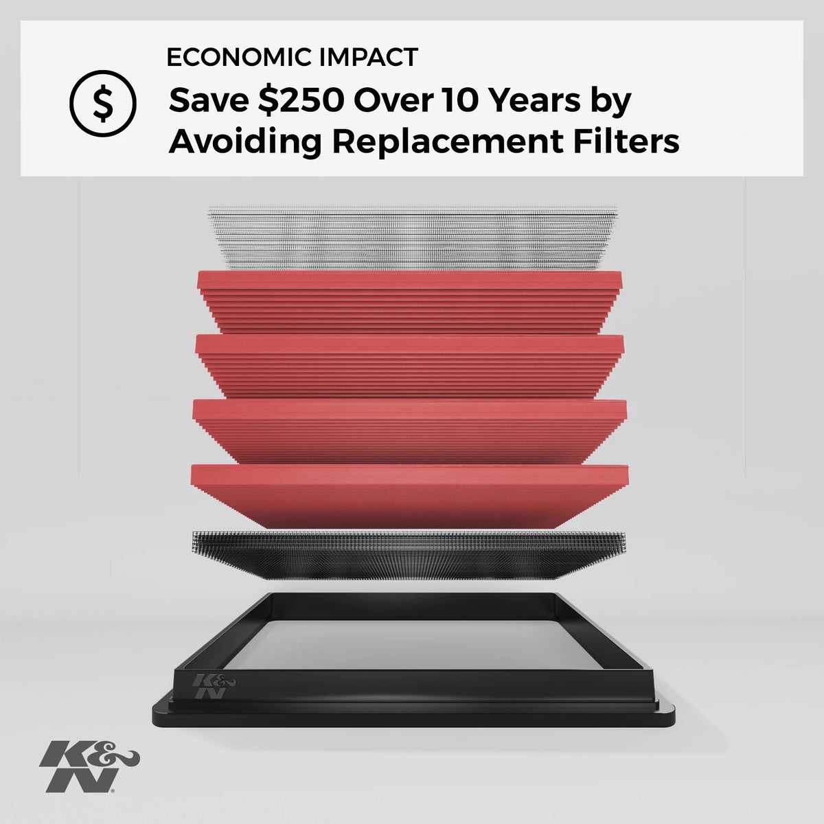 Washable Replacement Engine Air Filter Z50008