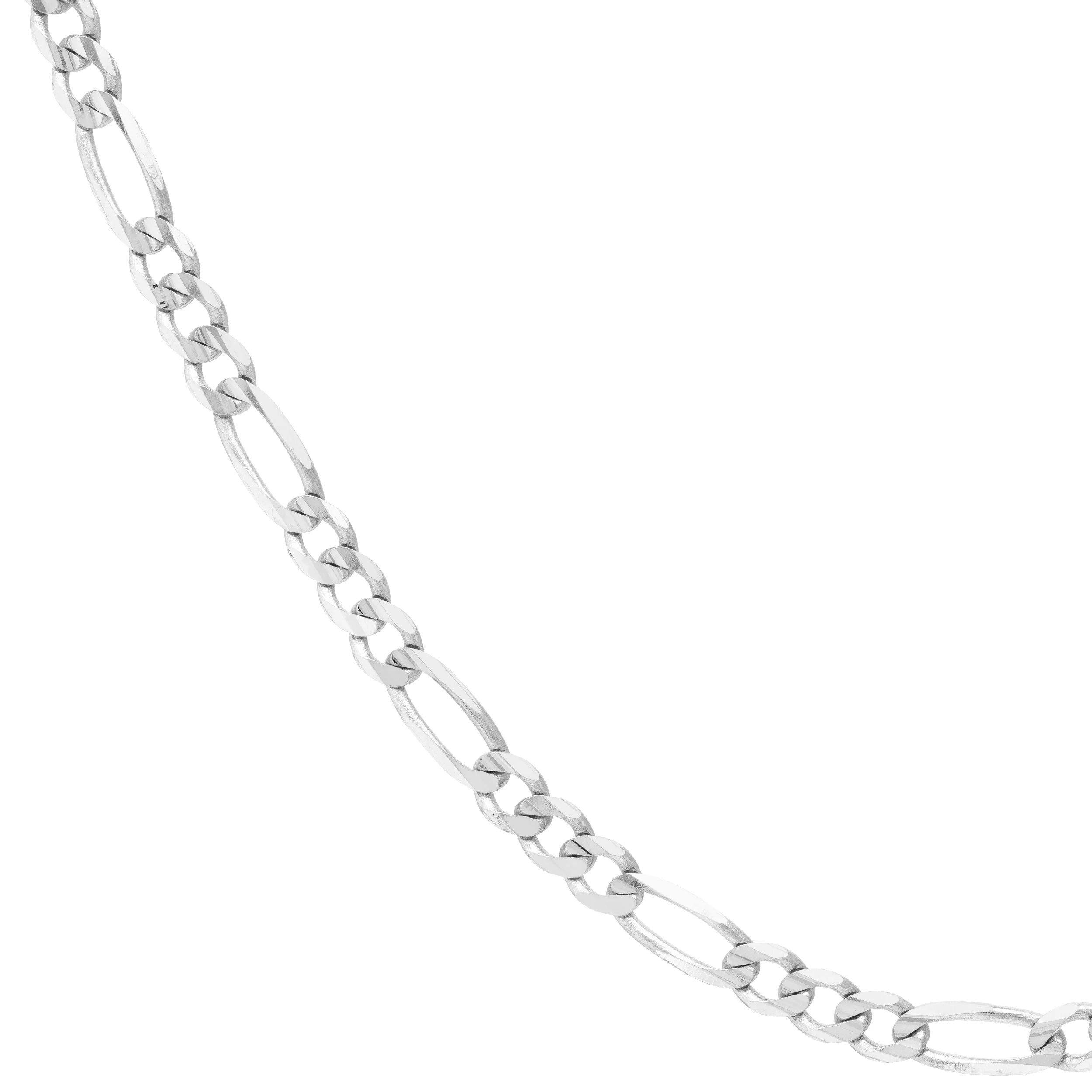 14K White Gold 20" Figaro Chain Necklace I973968
