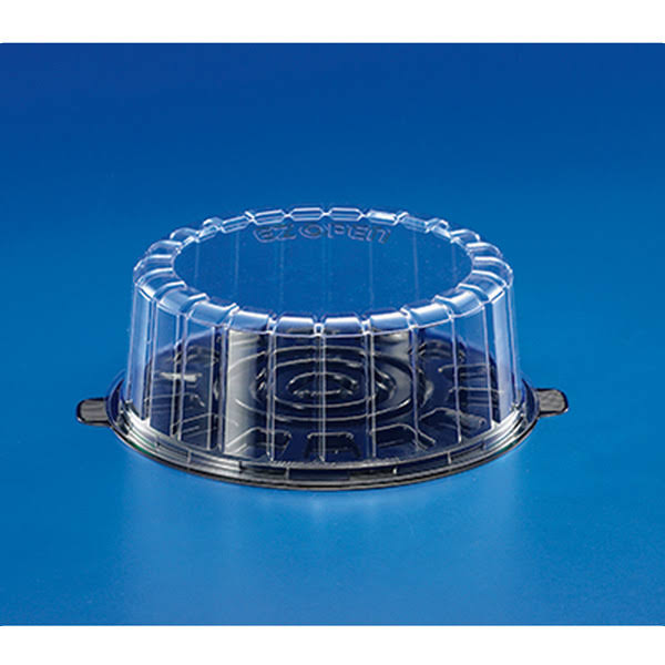 Single Layer 7 inch Low Dome Plastic Cake Containers Case of 100 Q20943