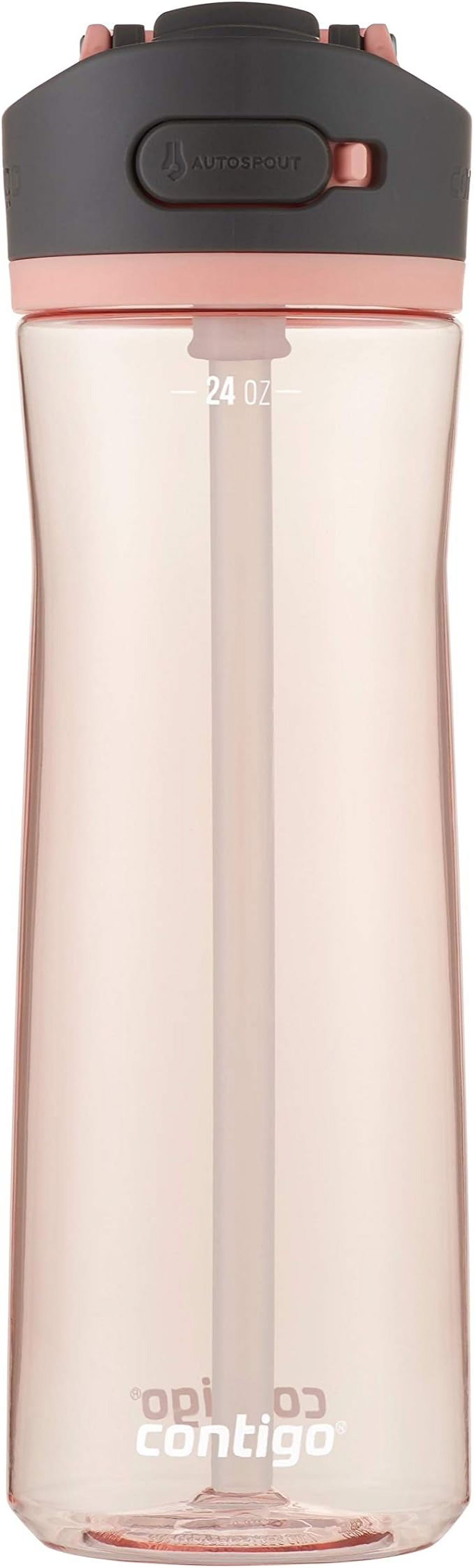 24oz Leak-Proof Water Bottle with Lid Lock and Angled Straw B234