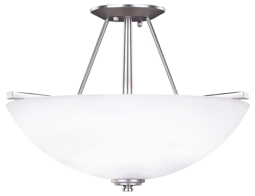 Pewter 3 Light Semi-Flush U144595