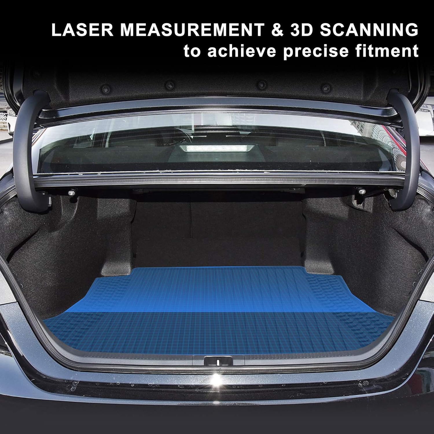 Black TPE Cargo Trunk Mat for Toyota Camry M455