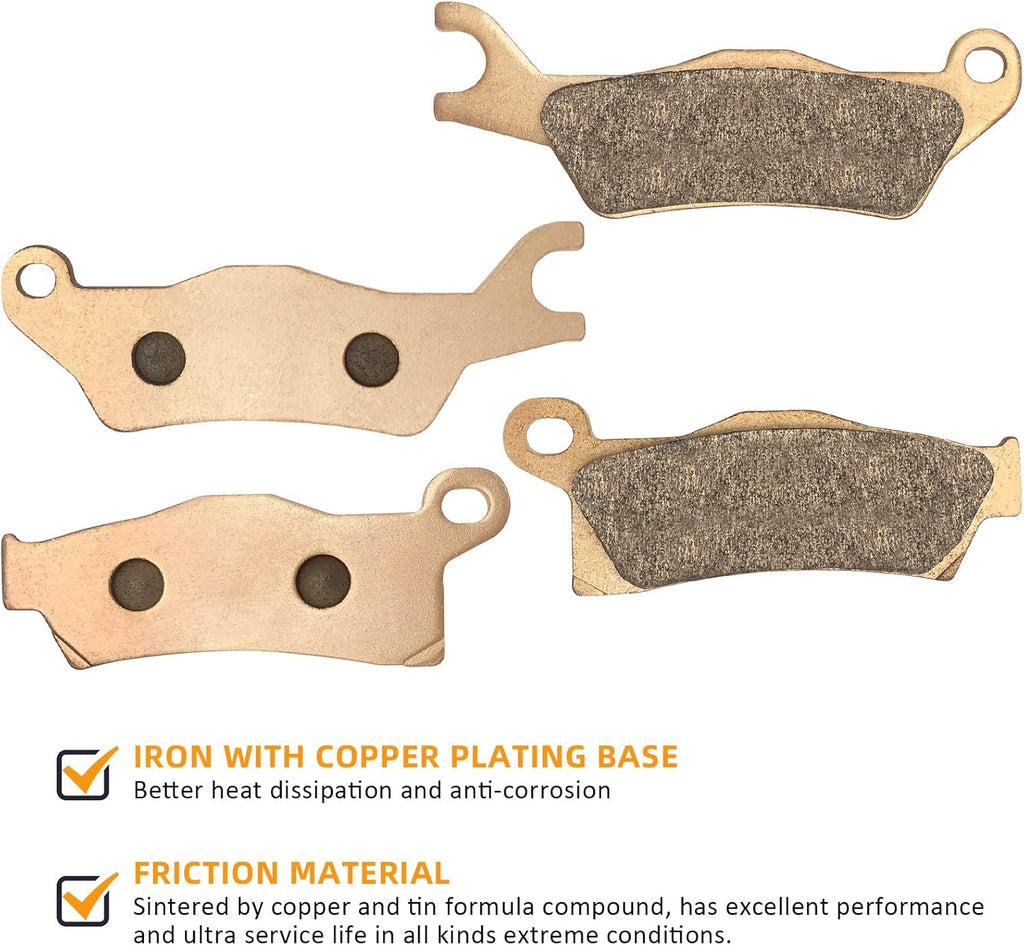 Front & Rear Sintered Brake Pads Pack of 2 (3 Sets) C257