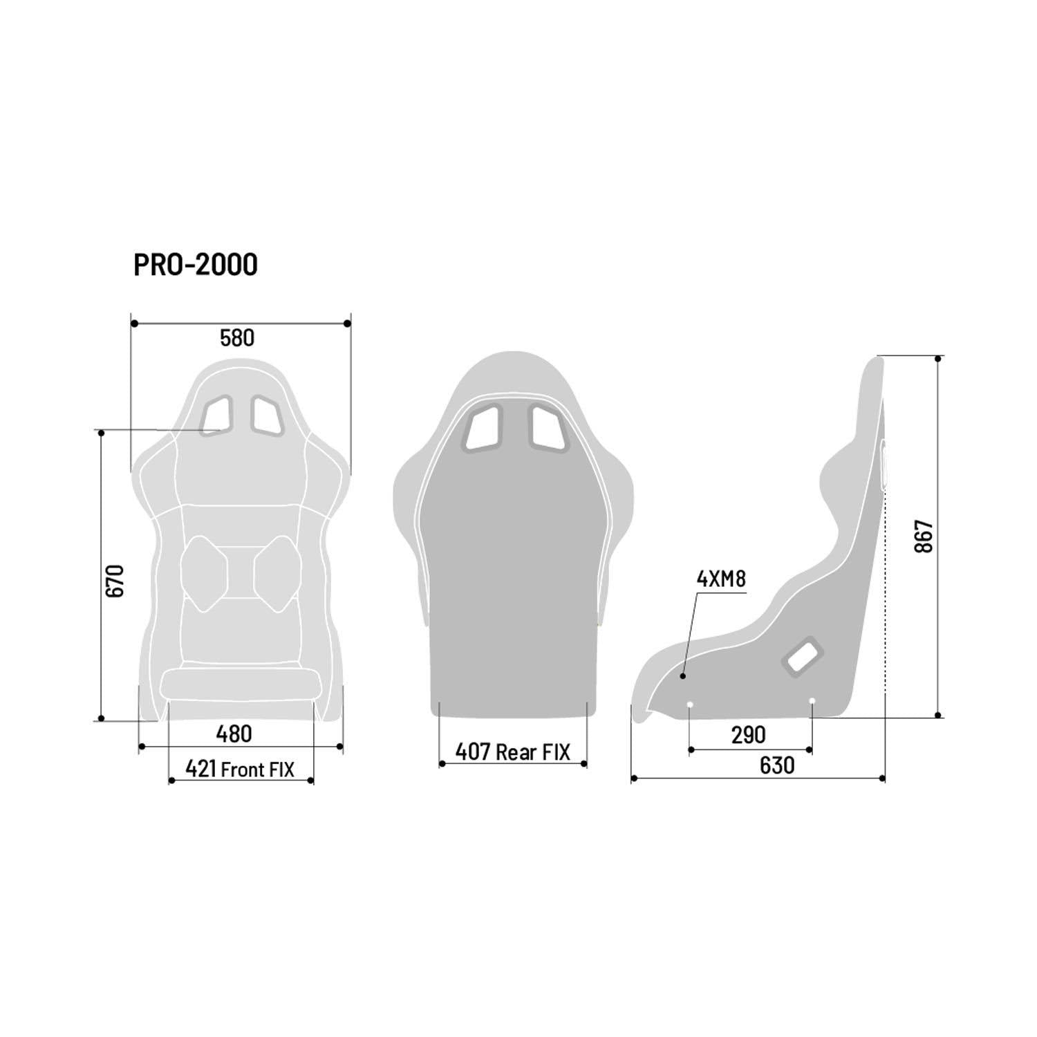 Pro 2000 QRT Seat Y1741