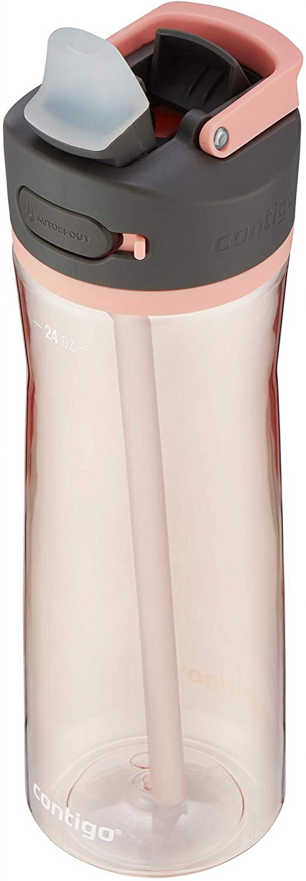 24oz Leak-Proof Water Bottle with Lid Lock and Angled Straw B234