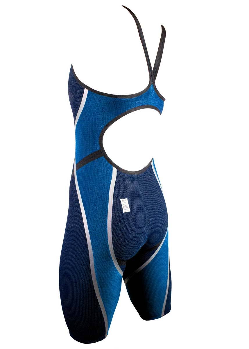 Blue 30 Open Back Kneeskin Technical Swimsuit W985031