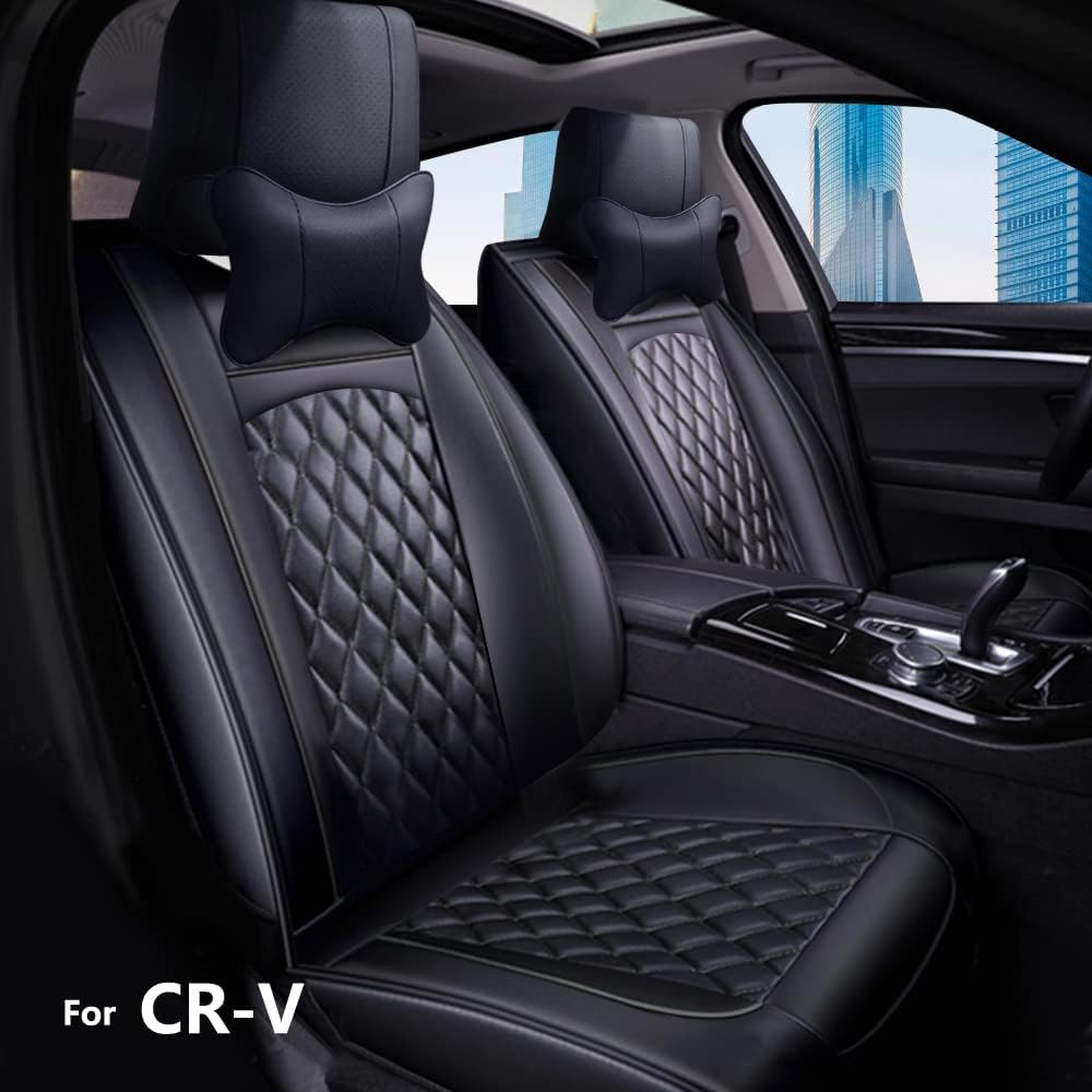 Faux Leather Car Seat Cover for 5 Seater D484