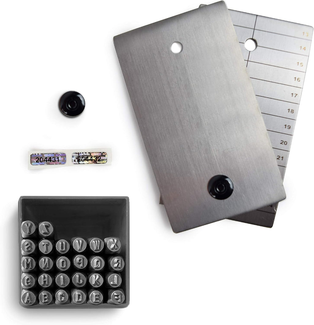 Cryptocurrency Seed Plates with Punch Set & Anti-Tamper Seals, Pack of 2 H55953