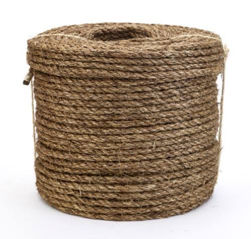 3-Strand Twisted Polypropylene Safety Rope, 600 ft. Length x 3/8 in. Width F86749