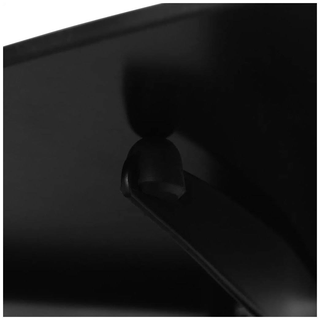 Black Wall Mounted Glass DVD Shelf P5853