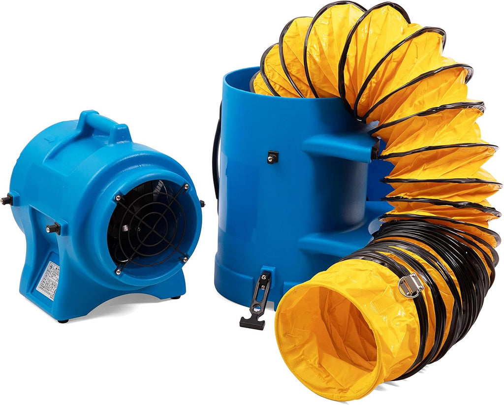 Plastic Compaxial Blower with 25' Ducting and Canister Assembly (8inch) T797