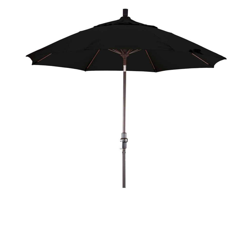 Taupe Brown Aluminum Collar Tilt Patio Umbrella G185641