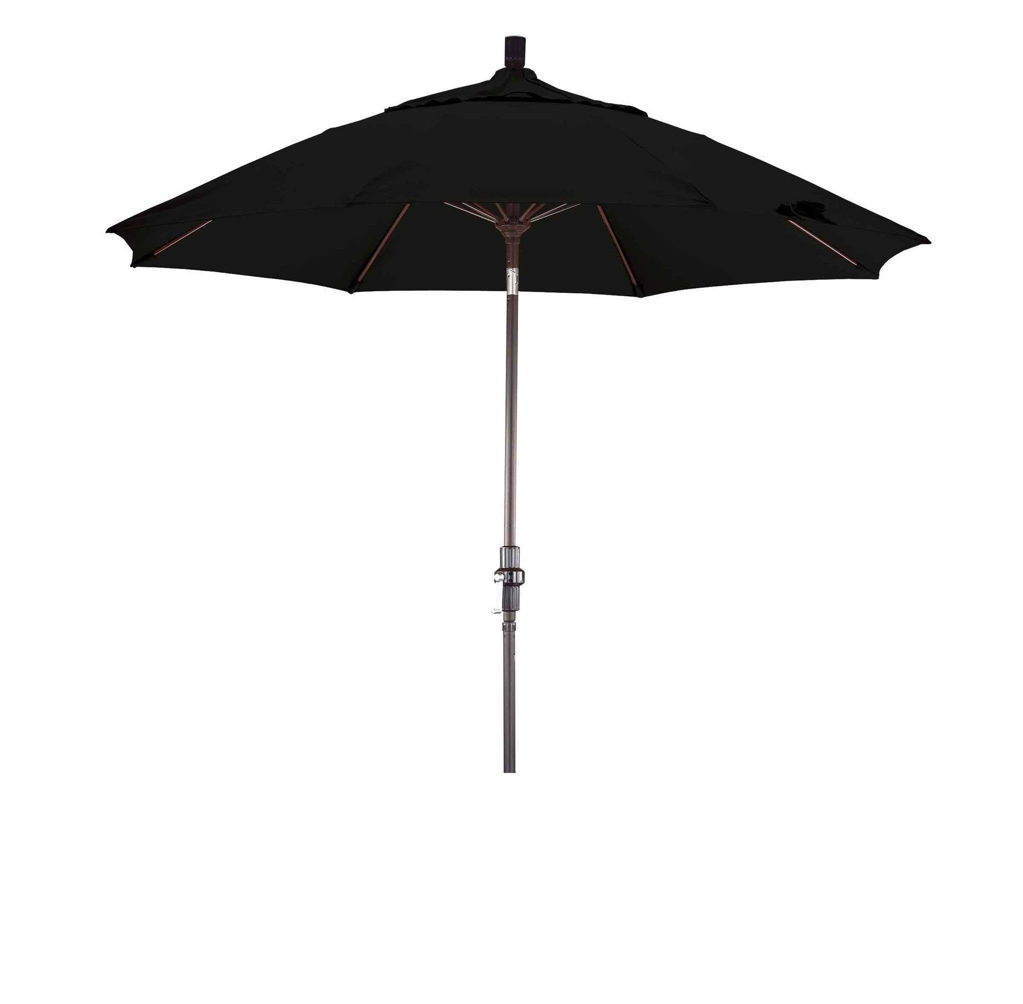 Taupe Brown Aluminum Collar Tilt Patio Umbrella G185641