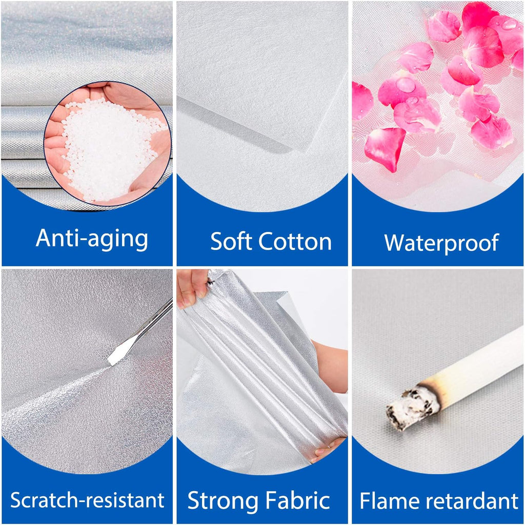Hatchback Car Cover Waterproof All Weather, with Zipper Cotton, Pack of 2 A230486