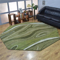 6 x 6 ft. Hand Tufted Wool Abstract Octagon Area Rug K217452