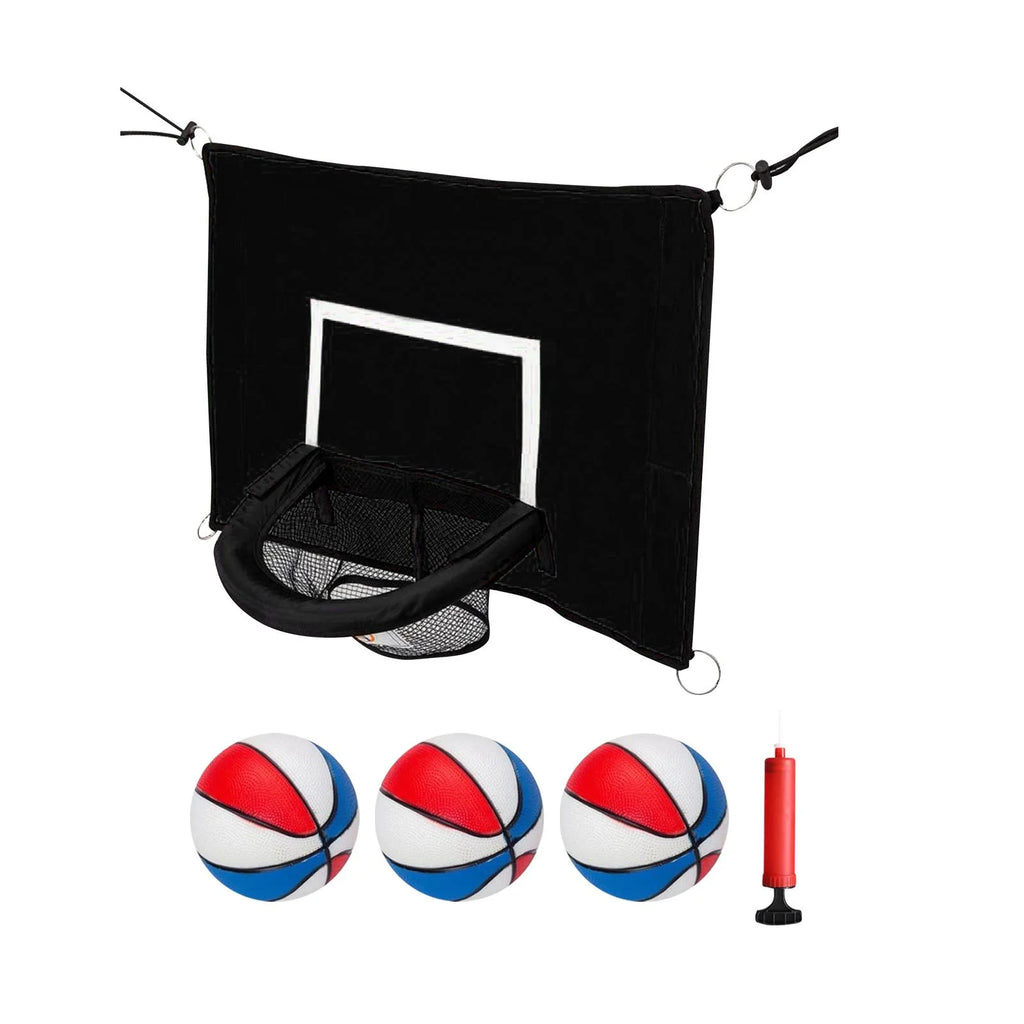 Adjustable Basketball Hoop with Net for Trampoline Y2833