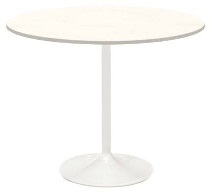 White Quartz Round End Table O256583