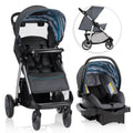 Atlantic Chevron Blue Travel System with Infant Car Seat H451