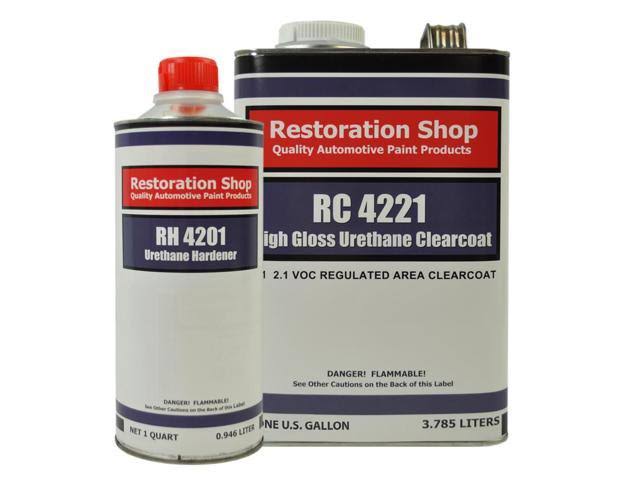 Black Urethane Basecoat Automotive Car Paint, 1 Gallon Kit E439
