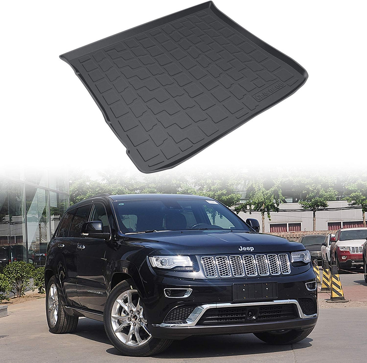 Black Rubber Trunk Mat Pack of 2 I702302
