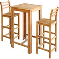 3PC Wooden Bar Table with Chairs M9655