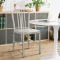 Grey Metal Side Chairs (Set of 2) R511158