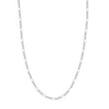 14K White Gold 20" Figaro Chain Necklace I973968
