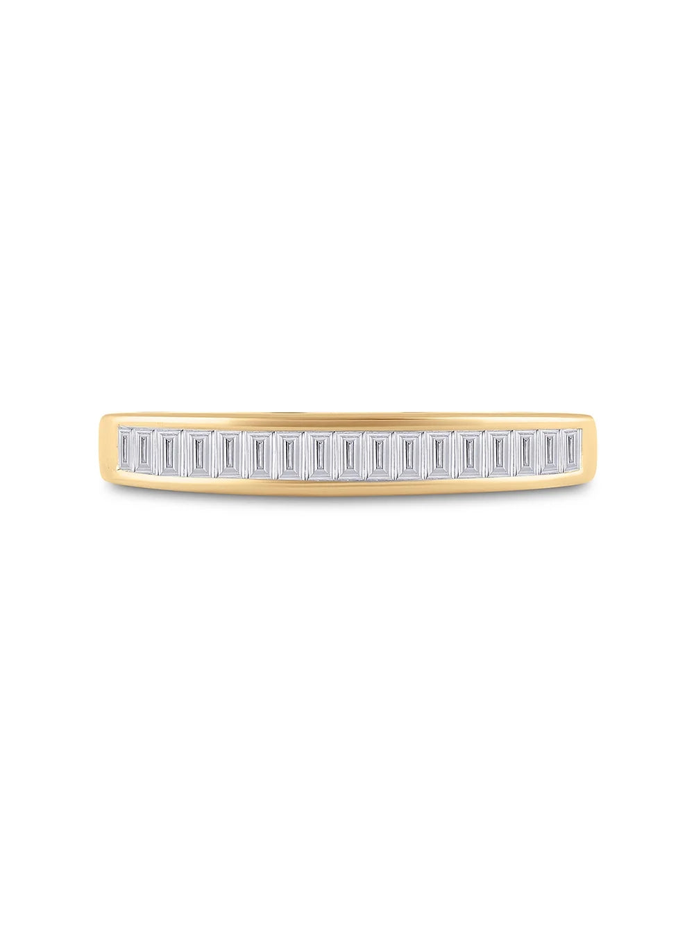10kt Yellow Gold Baguette Diamond Wedding Band 1/4 Cttw Z415