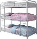 White Triple Twin Bunk Bed T45118
