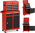 5-Drawers Rolling Tool Chest Cabinet with Wheels and Locking System L7579