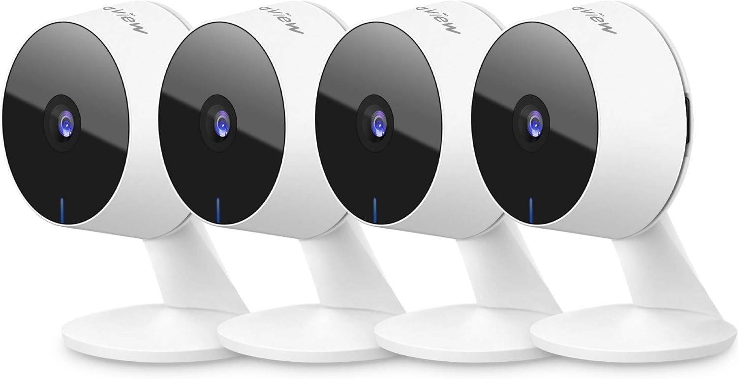 4pcs Indoor 1080P Wi-Fi Security Cameras O534