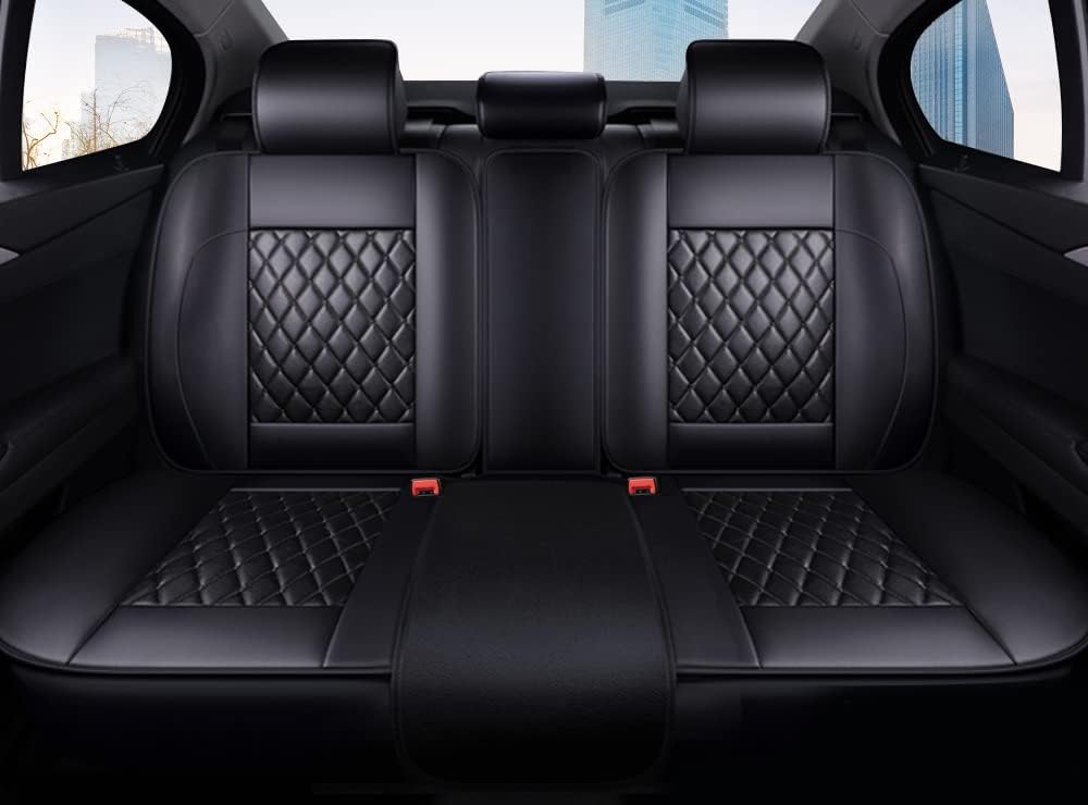 Faux Leather Car Seat Cover for 5 Seater D484